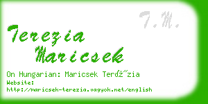 terezia maricsek business card